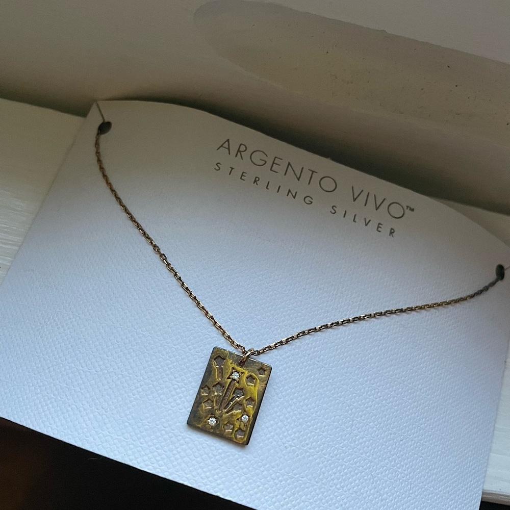 NWT Argento Vivo Sterling Silver Necklace